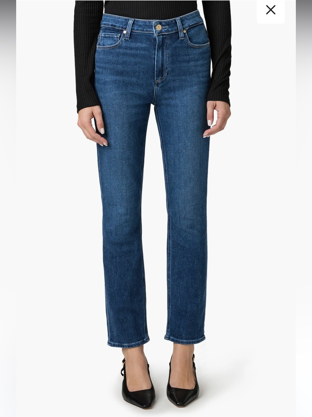 PAIGE Cindy High Waist Ankle Straight Leg Jeans NWT. I never wore.